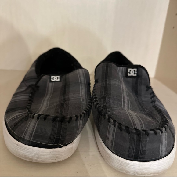 DC Gray & Black Plaid Slip-On Loafers main image 2